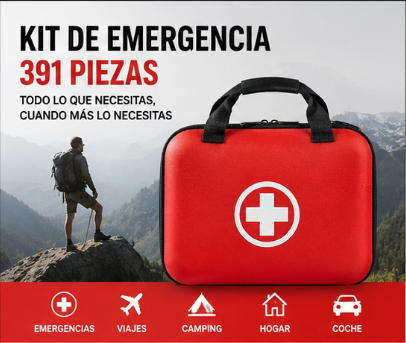 Kit de Emergencia Profesional 391 Piezas – Supervivencia Total