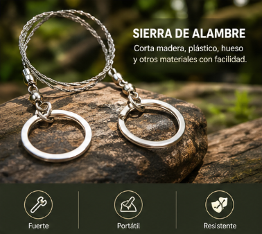 Kit de Supervivencia 14 en 1 – Herramientas de Emergencia para Camping y Aventuras