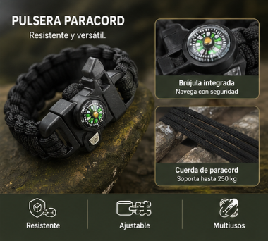 Kit de Supervivencia 14 en 1 – Herramientas de Emergencia para Camping y Aventuras